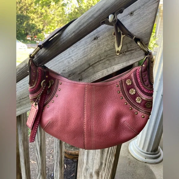 Coach | Bags | Y2k Pink Leather Half Moon Boho Coach Bag | Poshmark 